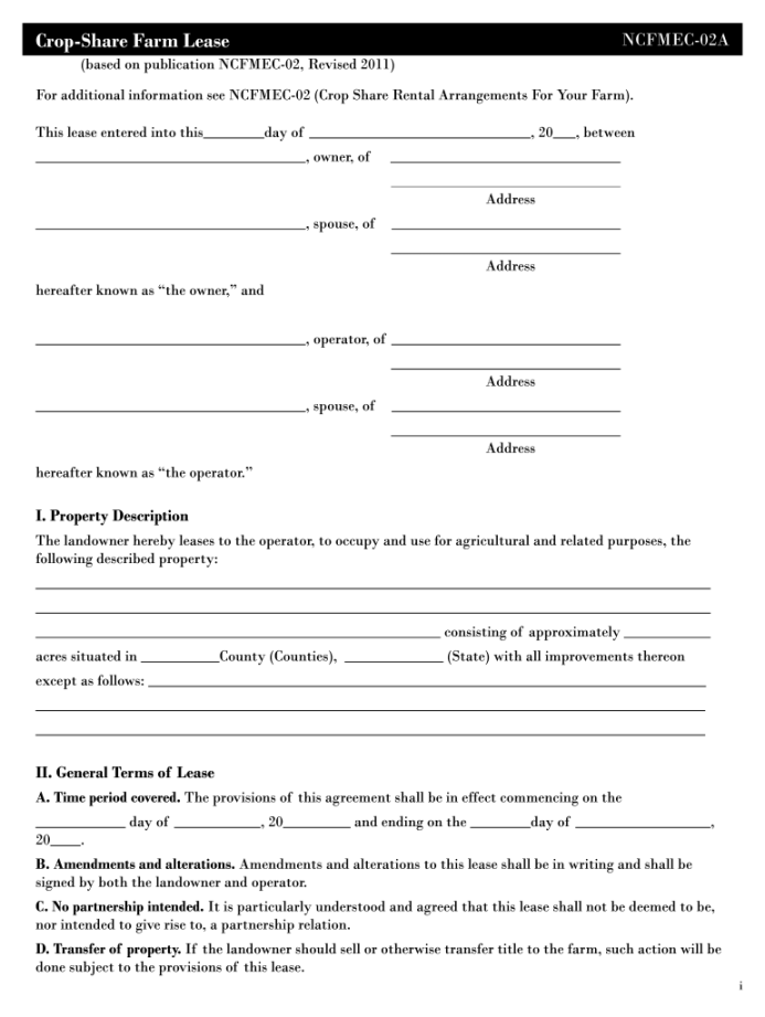 crop share agreement template: Fill out & sign online  DocHub